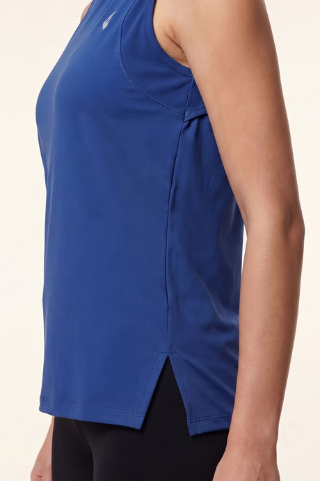 Zelocity Quick Dry Gym & Training Relaxed Tank Top - Dejavu Blue — image 6